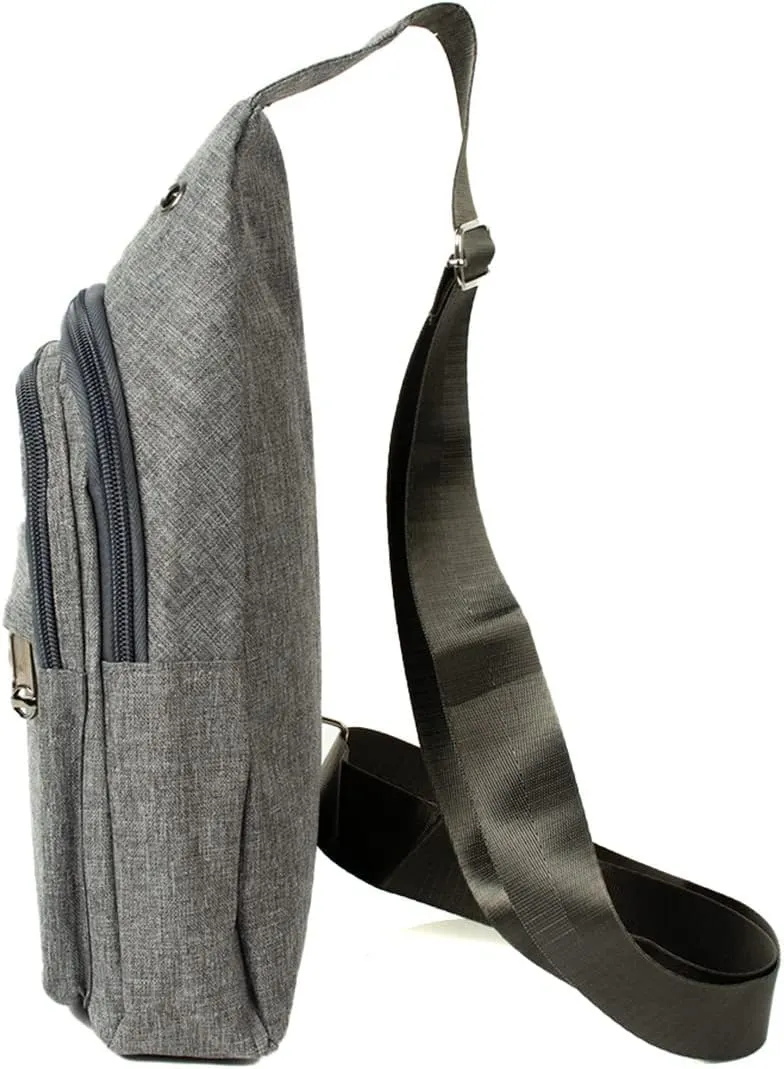 WESTEND Crossbody Canvas Sling Bag with Adjustable Strap-Travel Small Daypack