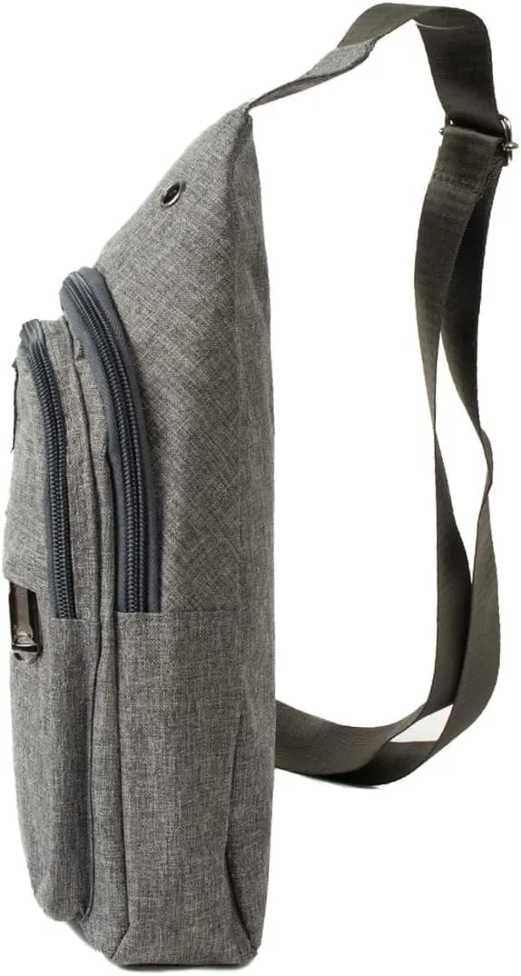 WESTEND Crossbody Canvas Sling Bag with Adjustable Strap-Travel Small Daypack