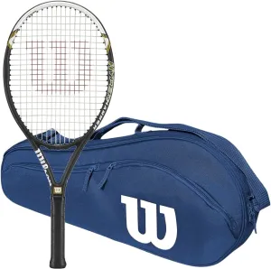 Wilson Hyper Hammer 5.3 Oversized/Extended Tennis Racquet Set or Kit Bundled with an Advantage 2.5 Tennis Racquet Holder Bag or Backpack