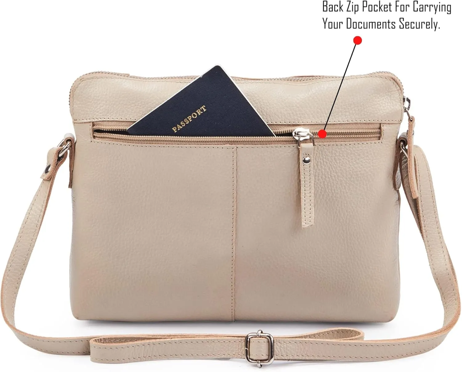 Wise Owl Accessories Small Soft Pebbled Real Leather Crossbody Handbags Purses Sling Crossover Shoulder Bag