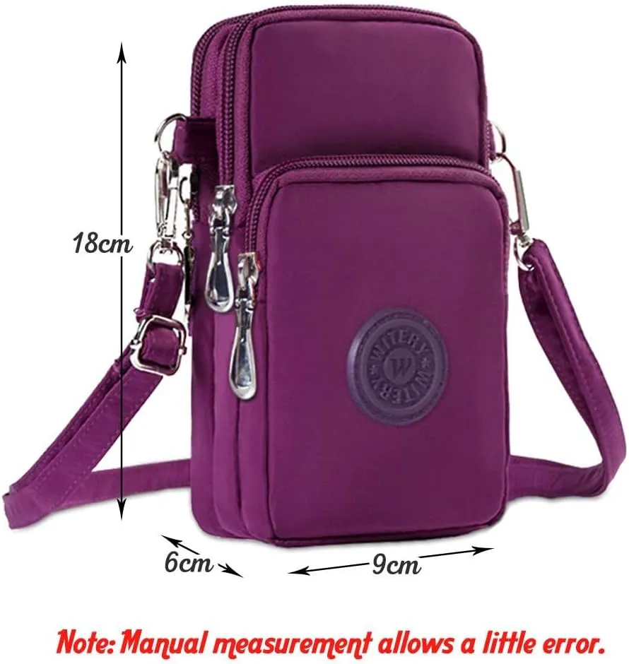 WITERY Women Mini Crossbody Bag Purse Wrist Cell Phone Bag Women’s Shoulder Handbag Multiple pocket Wallet for Ladies