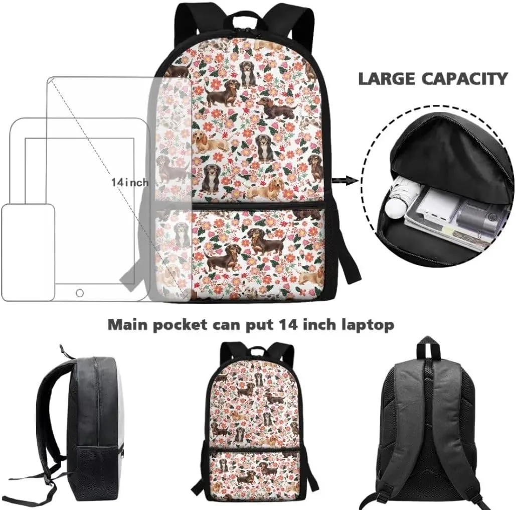 Wolf Bookbag with Lunch Bag&Pencil Bag for Boys Girls 3 Piece School Backpack Set Galaxy Space Big Capacity Campus Senior Shoulder Bag Travel Rucksack for Children Teens