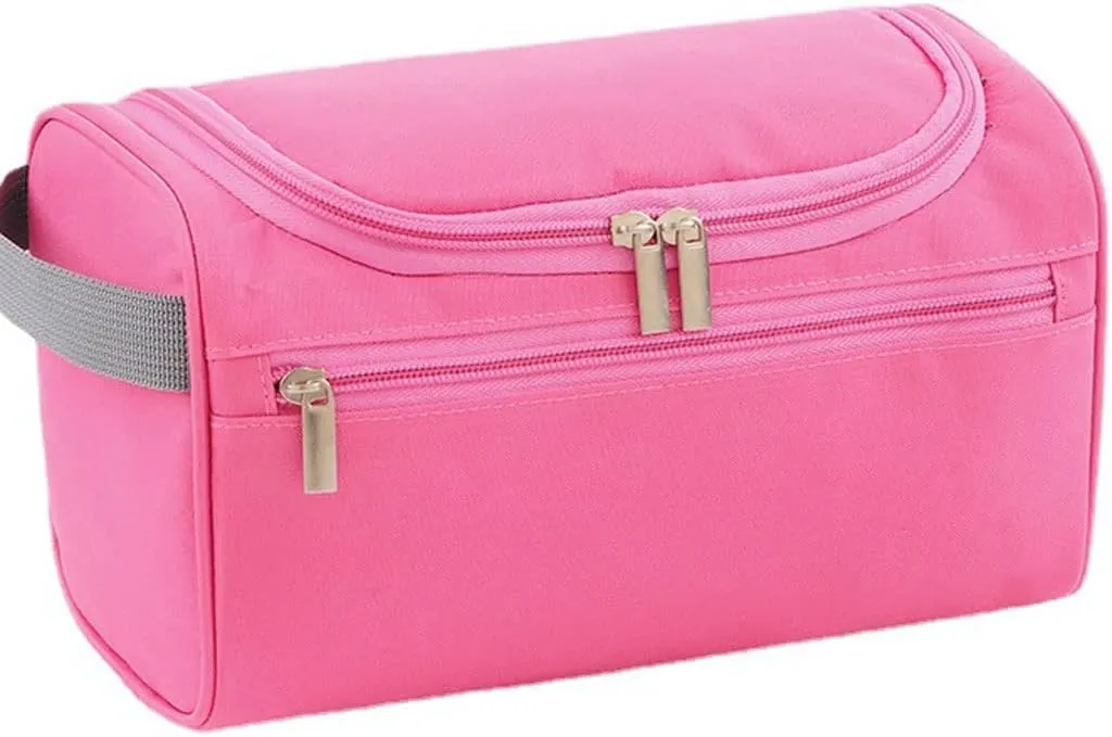 Women Bath Cosmetic Bag Hanging Travel Makeup Case Casual Necessaries Organizer Storage Pouch Toiletry Bag(D)