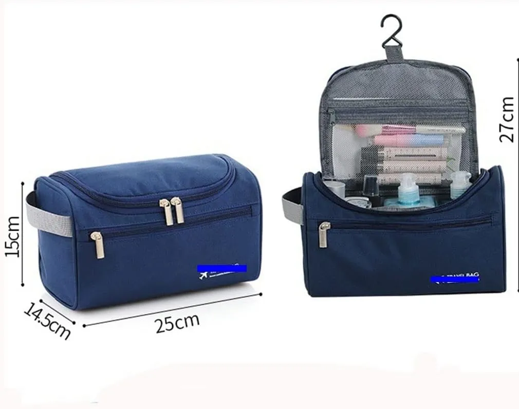 Women Bath Cosmetic Bag Hanging Travel Makeup Case Casual Necessaries Organizer Storage Pouch Toiletry Bag(D)
