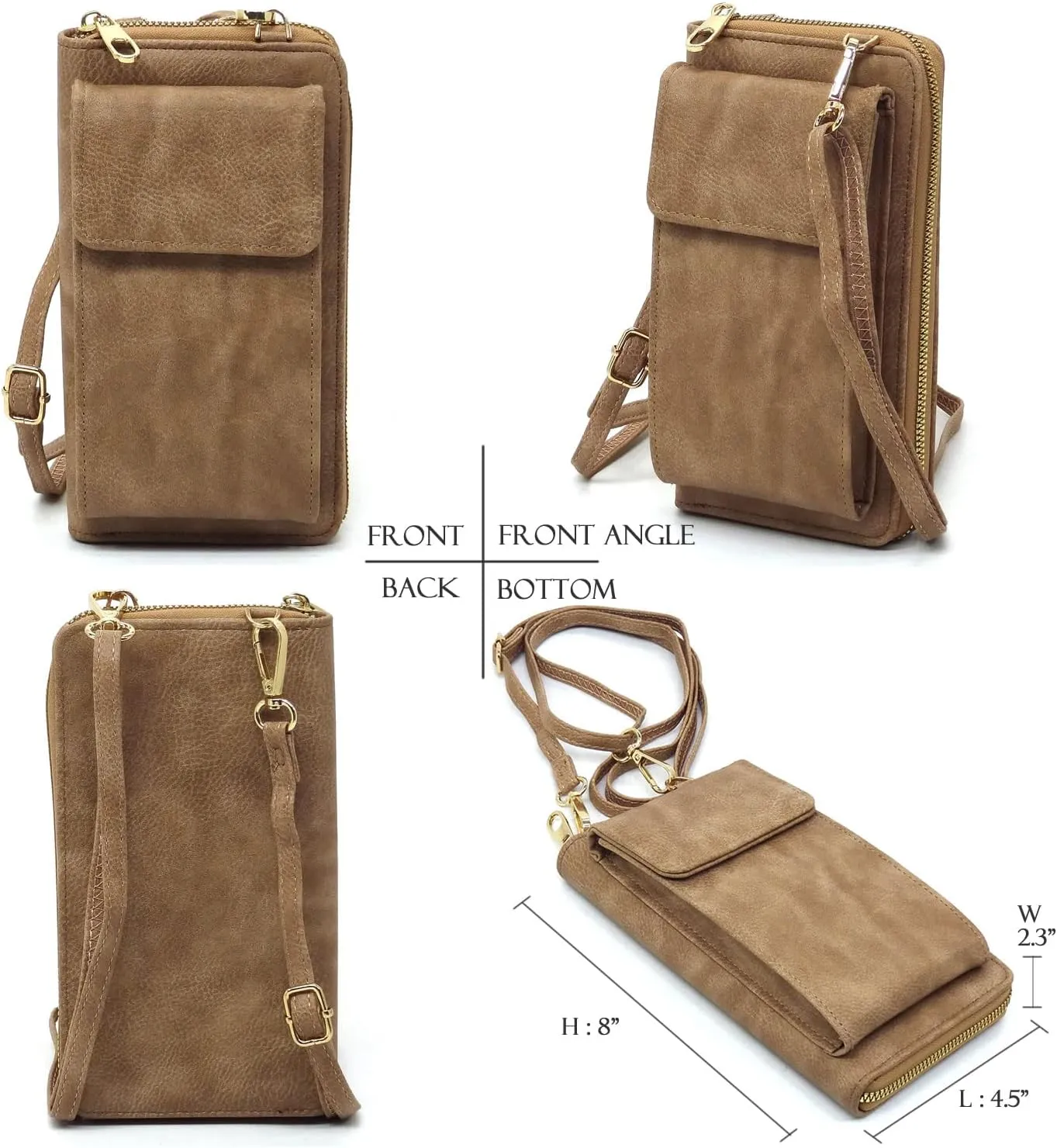 Women Small Crossbody Bag Cell Phone Purse Vintage Messenger Shoulder Bag