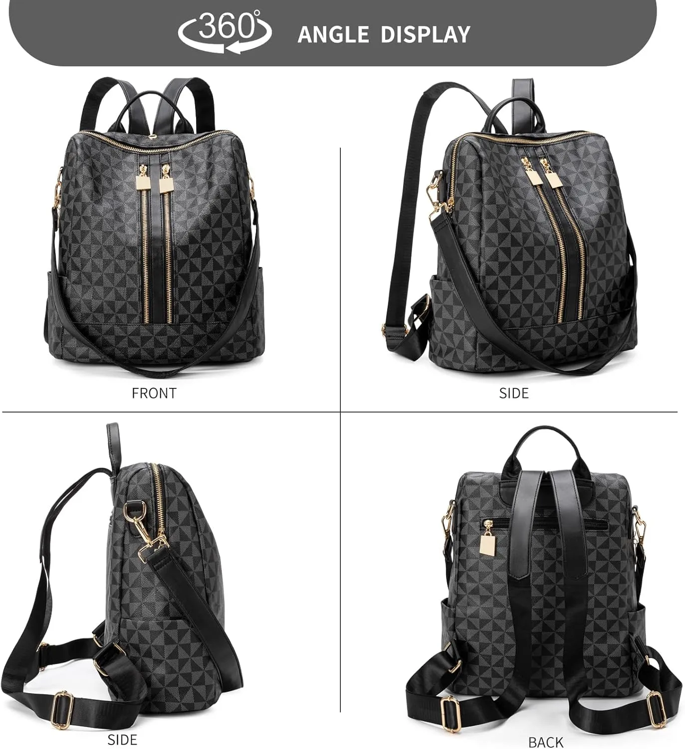 Womens Backpack Purse Leather Anti-theft Large Fashion Designer Travel Backpack Bag Men's Backpack Shoulder Bags