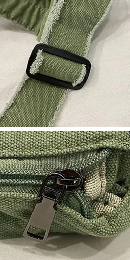 Women's Canvas Bag Crossbody Bag Casual Hobo Bag Large Shoulder Bag Shopping Bag Unisex