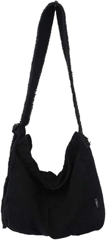 Women's Canvas Bag Crossbody Bag Casual Hobo Bag Large Shoulder Bag Shopping Bag Unisex
