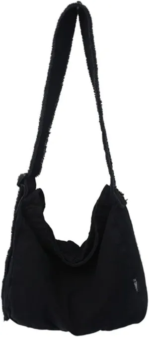 Women's Canvas Bag Crossbody Bag Casual Hobo Bag Large Shoulder Bag Shopping Bag Unisex