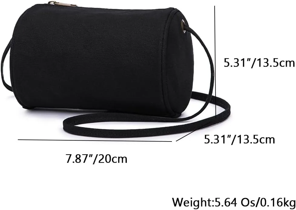 Womens Casual Cylinder Shape Handbag Simply New Popular Shoulder Bag