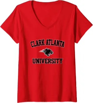 Womens Clark Atlanta University CAU Panthers Campus Classic V-Neck T-Shirt