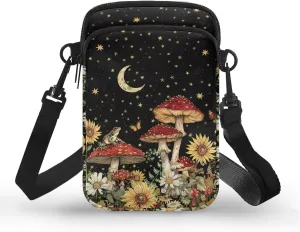 Women's Double Layer Shoulder Bag with Adjustable Strap Multi Zipper Pocket Crossbody Purse Satchel Clutch Handbag