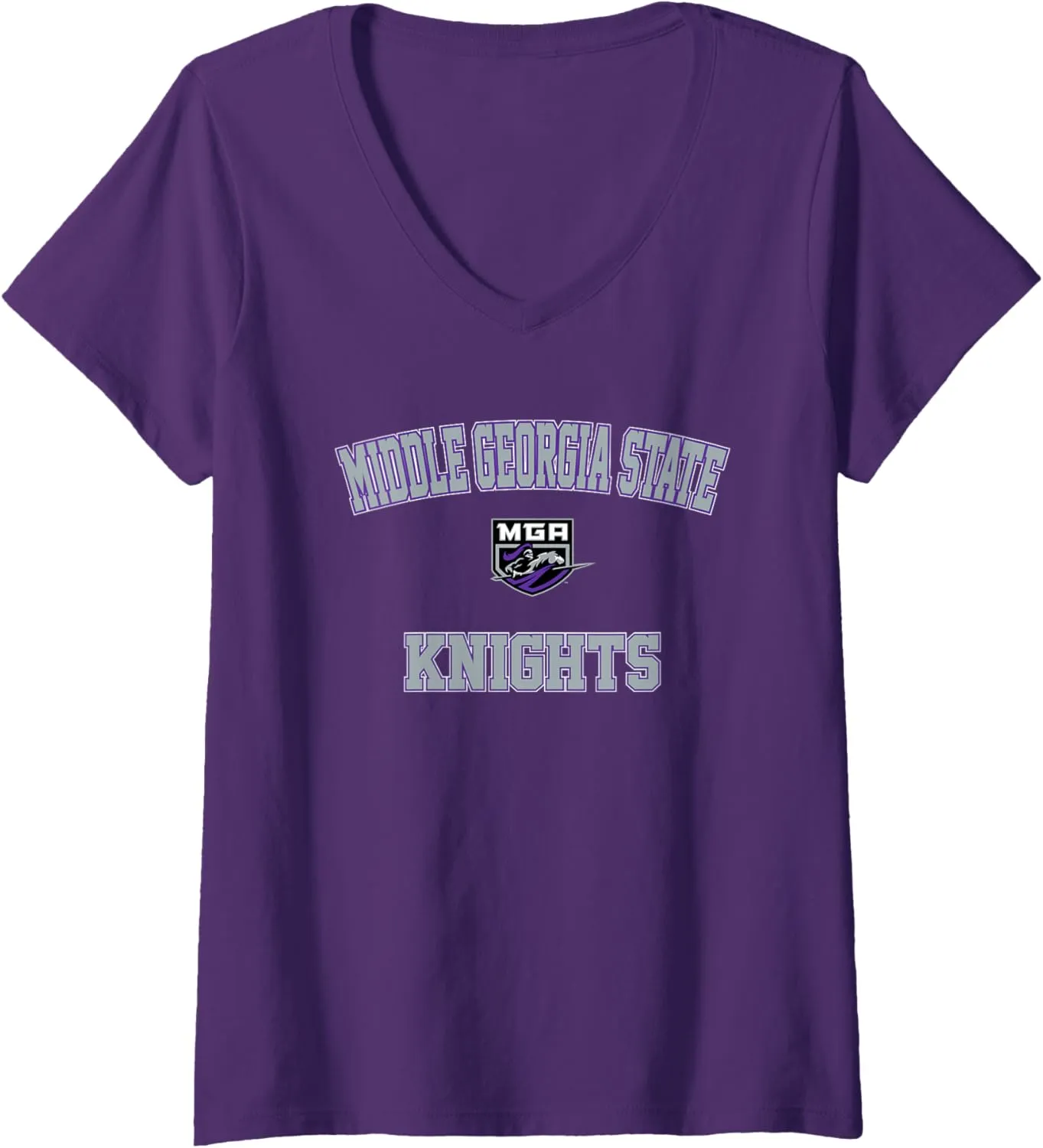 Womens Middle Georgia State MGA Knights Campus Classic V-Neck T-Shirt