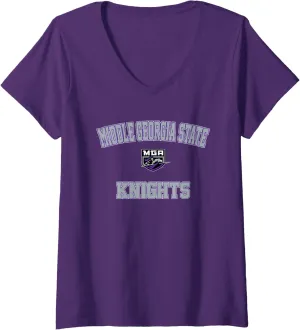 Womens Middle Georgia State MGA Knights Campus Classic V-Neck T-Shirt