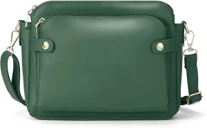 Women's PU Leather Three-Layer Crossbody Shoulder Bag - Stylish, Durable, Multi-Compartment Handbag for Everyday Use