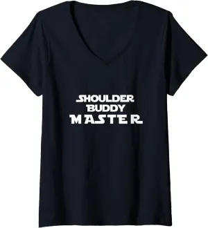 Womens Shoulder Buddy Master V-Neck T-Shirt
