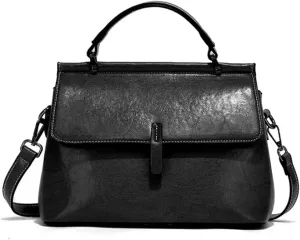 Women's Shoulder Messenger Bag PU Leather Handbags Retro Crossbody Bag Purse Casual Bag