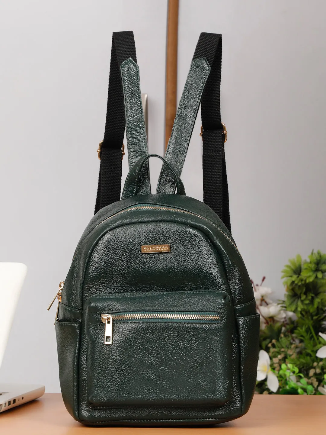 Women's Texture Leather Backpack
