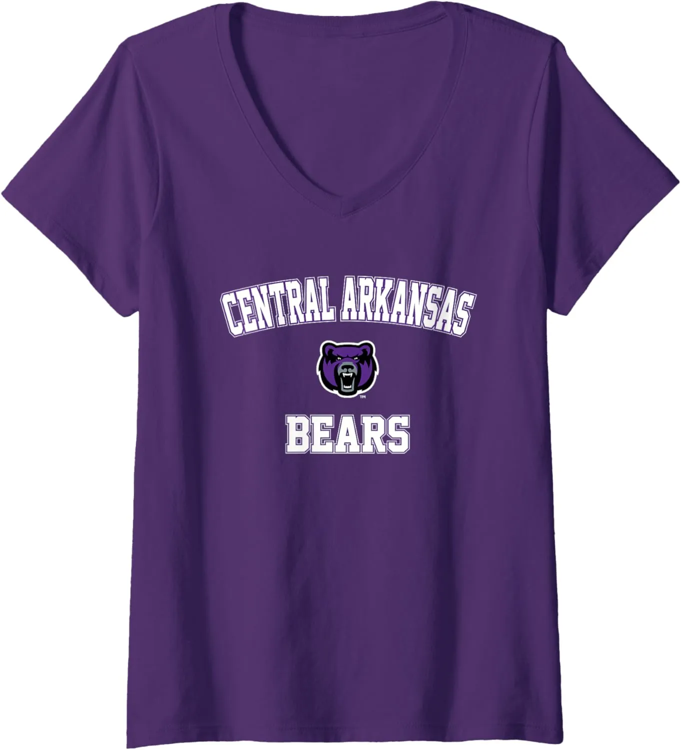 Womens University of Central Arkansas Bears Campus Classic V-Neck T-Shirt
