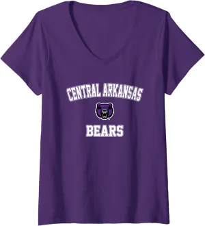 Womens University of Central Arkansas Bears Campus Classic V-Neck T-Shirt