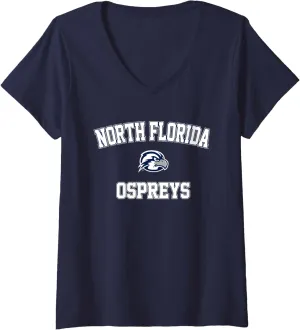 Womens University of North Florida UNF Ospreys Campus Classic V-Neck T-Shirt