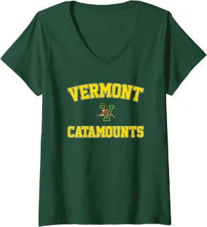 Womens University of Vermont Catamounts Campus Classic V-Neck T-Shirt