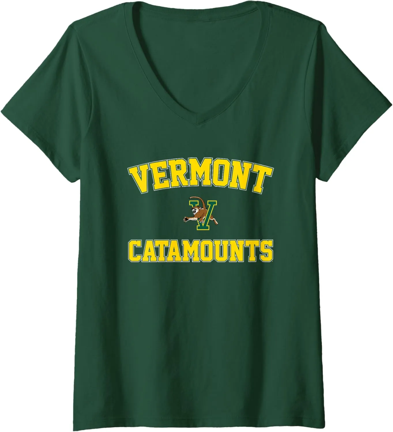 Womens University of Vermont Catamounts Campus Classic V-Neck T-Shirt
