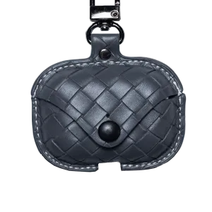 Woven Pattern Leather AirPods Case