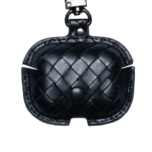 Woven Pattern Leather AirPods Case