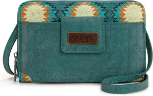 Wrangler Crossbody Wallet Purse Women's Cellphone Bag with RFID Card Slots