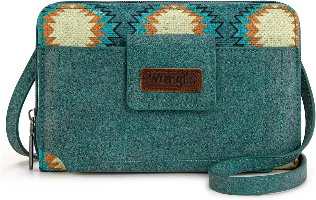 Wrangler Crossbody Wallet Purse Women's Cellphone Bag with RFID Card Slots