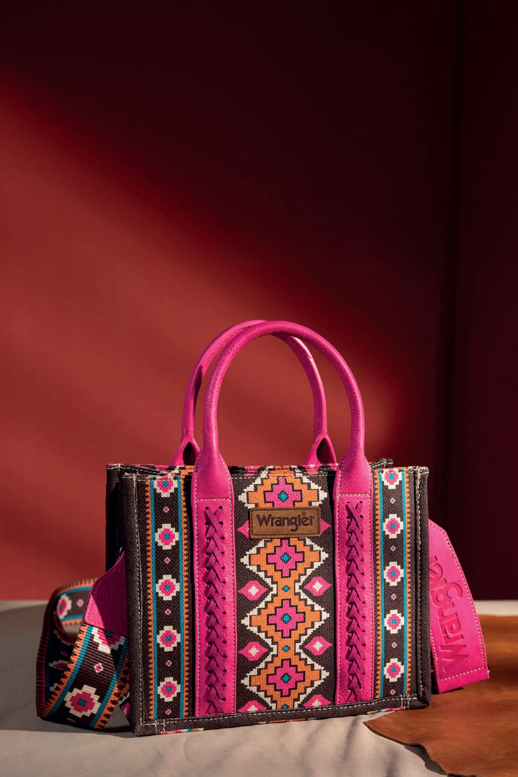 Wrangler Southwestern Cross Body Bag - X4W2950BAG - Hot Pink