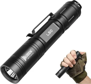 WUBEN L50 Tactical Flashlight, 1200 High Lumens Flashlight Rechargeable, LED Flash Light IP68 Waterproof with 5 Mode, EDC Handheld Flashlight for Home Camping Emergencies, Tool Gifts for Men