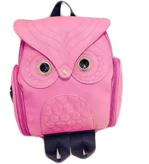 WYSBAOSHU Fashion Owl Backpack Women Pu Leather Mini Bag