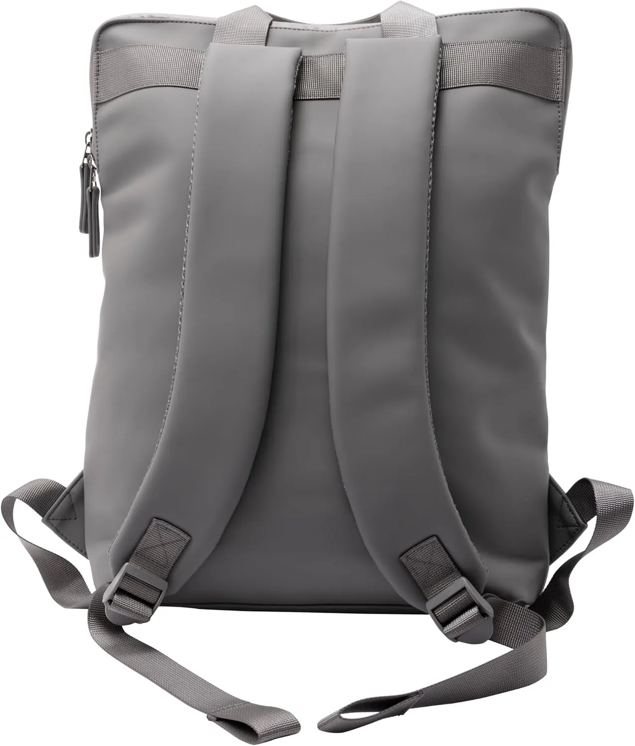 X RAY PU Leather Lightweight Laptop Backpack for Men and Women, Everyday Laptop Bag Capacity Adjustable 17L & Fits 15.6 Inch Screen, Charcoal