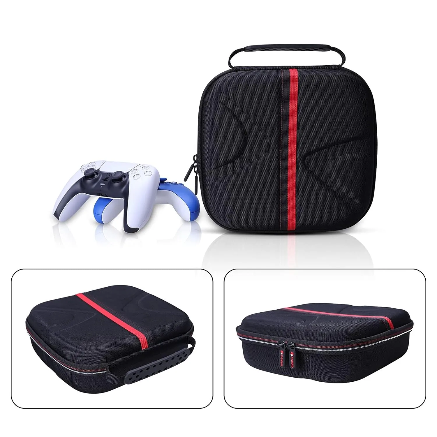 XANAD 2-in-1 Controller Case for Xbox/Playstation/Nintendo Switch/PowerA/ELISWEEN/GameSir/Diswoe/TIANHOO Wireless Controller - Hard Travel Protective Carrying Storage Bag