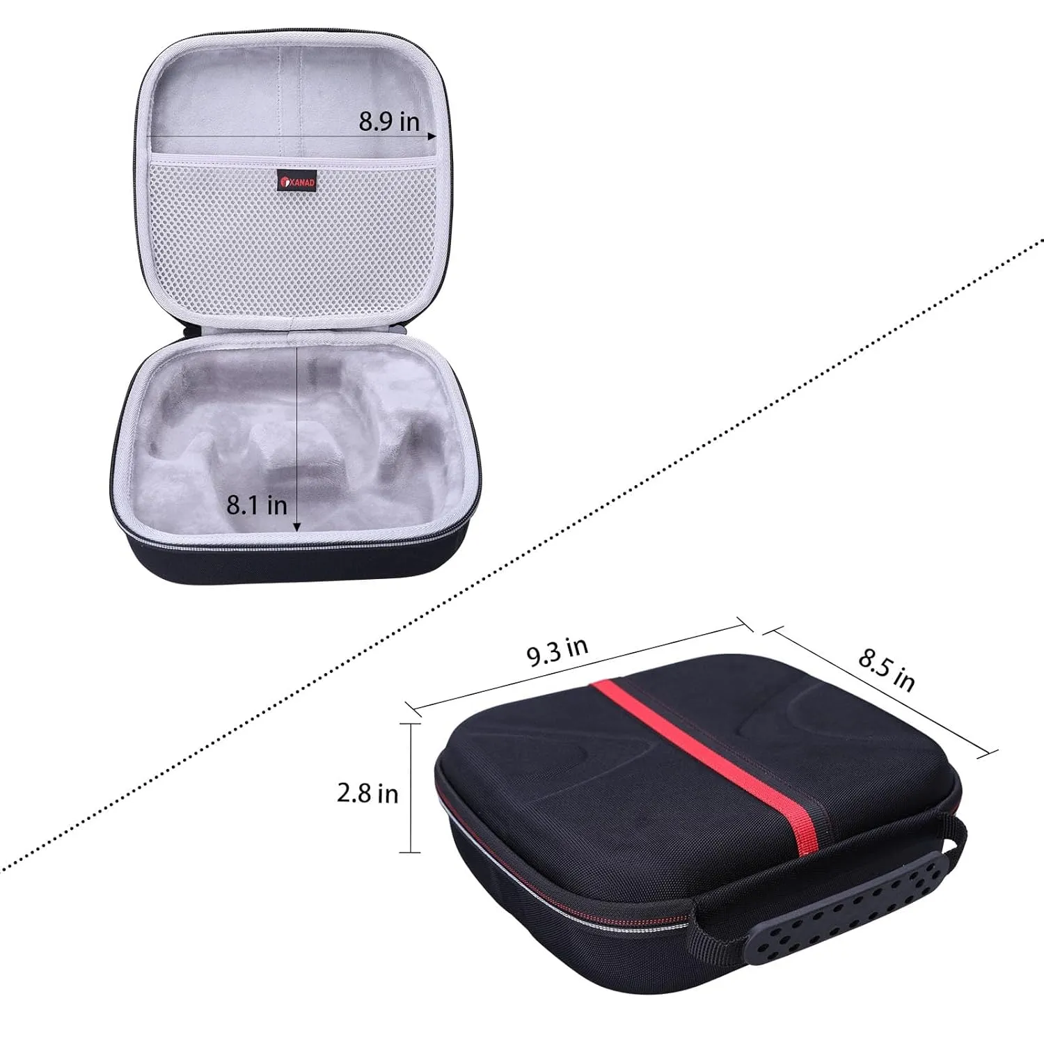 XANAD 2-in-1 Controller Case for Xbox/Playstation/Nintendo Switch/PowerA/ELISWEEN/GameSir/Diswoe/TIANHOO Wireless Controller - Hard Travel Protective Carrying Storage Bag