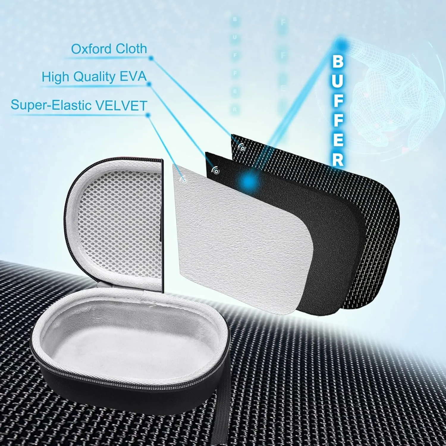 XANAD Hard Case Compatible with JBL Clip 5/Clip 4/Clip 4 Eco or Soundcore Select 4 Go Portable Speaker(Gray)