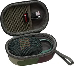 XANAD Hard Case Compatible with JBL Clip 5/Clip 4/Clip 4 Eco or Soundcore Select 4 Go Portable Speaker(Squad)
