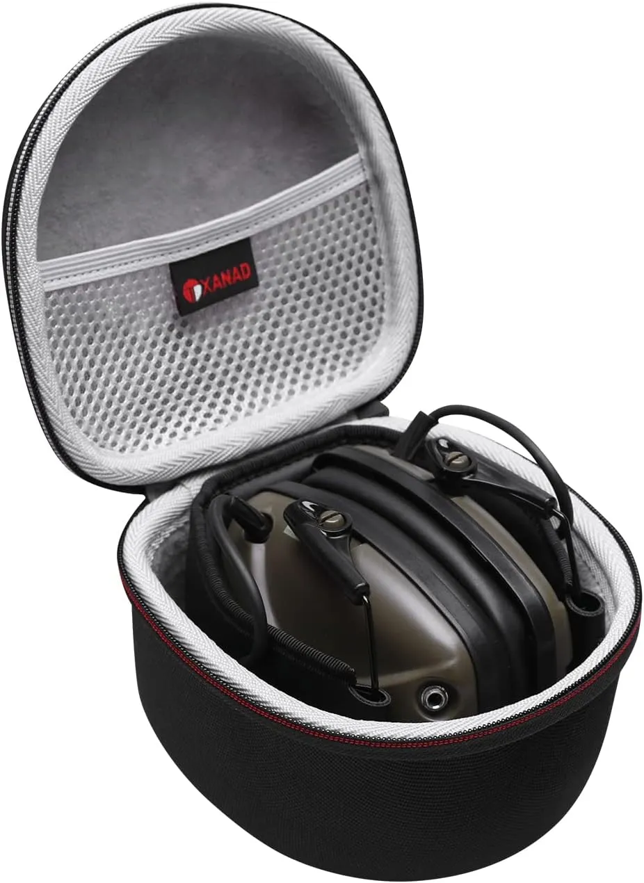 XANAD Hard Case for Walker's Patrior Razor/Howard Leight/Peltor Sport Tactical/Pro For Sho 34dB Ear Shooting Earmuff