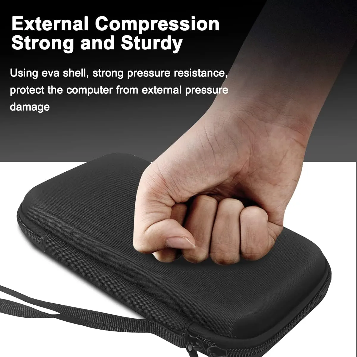 Xberstar Case for Texas Instruments TI-84 TI-83 Plus CE Graphing Calculators and More - Hard EVA Travel Carrying Shockproof Storage Bag (Pure Black)