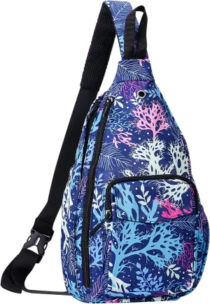 XEYOU Women's Sling Crossbody bag Casual Daypack Outdoor Travel Hiking Backpack for Cycling Walking Dog Hiking