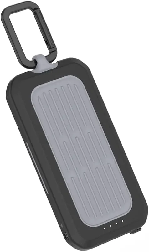 XWIN 10000mAh Waterproof Power Bank: Outdoor Portable Fast Charger with USB C PD 20W, IP67 Rugged Heavy Duty and Flashlight for Camping or Hiking, Compatible for iPhone, iPad, Samsung Galaxy, Android