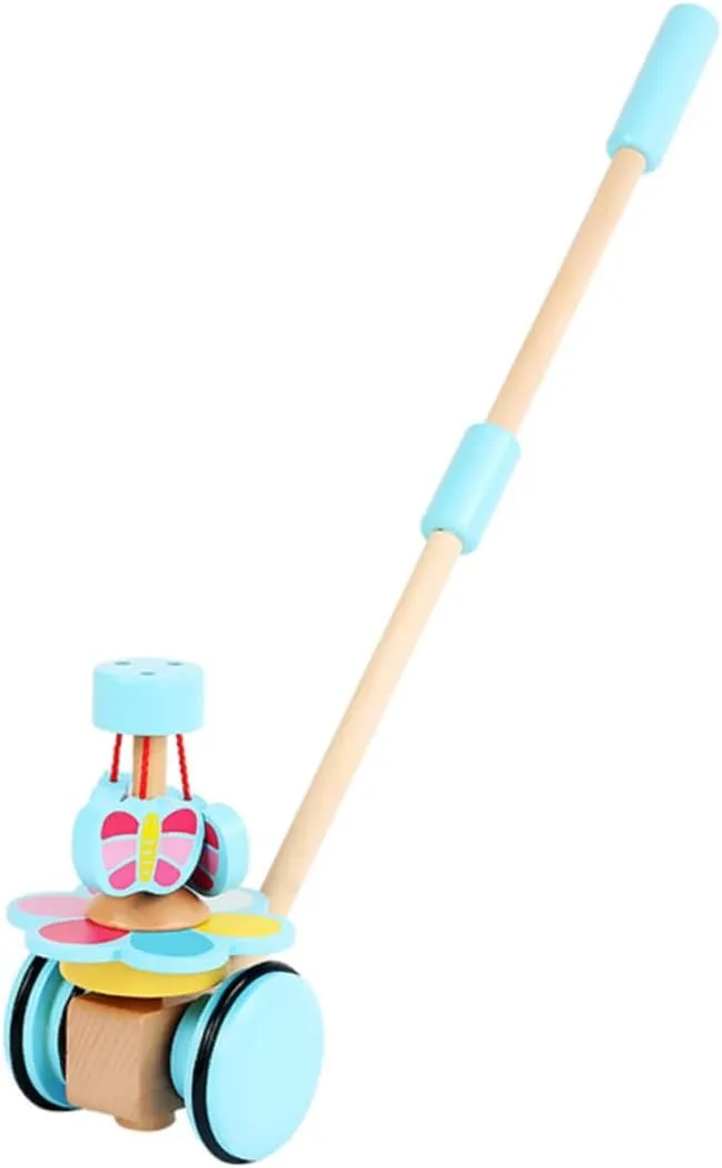 Yardwe 1Pc Cartoon Adjustable Cart for Fun Educational Plaything with Bright Colors Enhances Life Skills Random Color Design Random Color