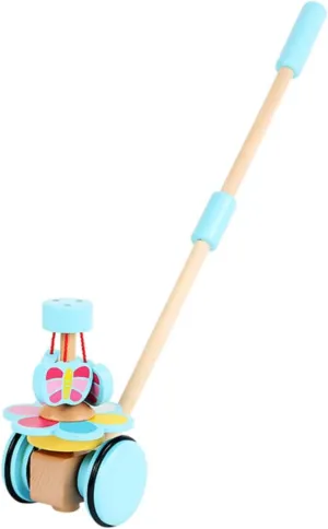 Yardwe 1Pc Cartoon Adjustable Cart for Fun Educational Plaything with Bright Colors Enhances Life Skills Random Color Design Random Color