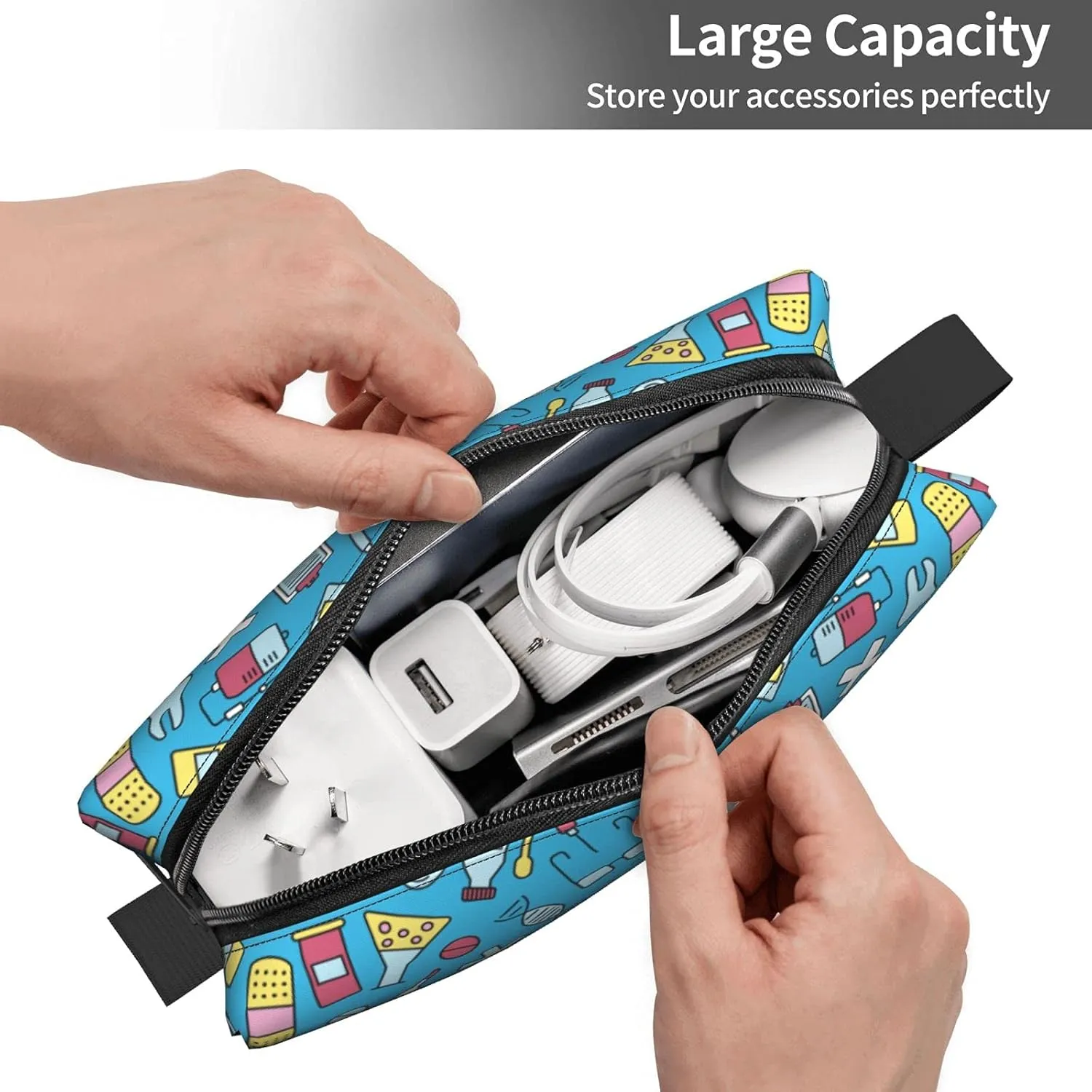 YISHOW Nurse Equipment Makeup Bag Adorable Travel Cosmetic Toiletry Organizer Case for Women