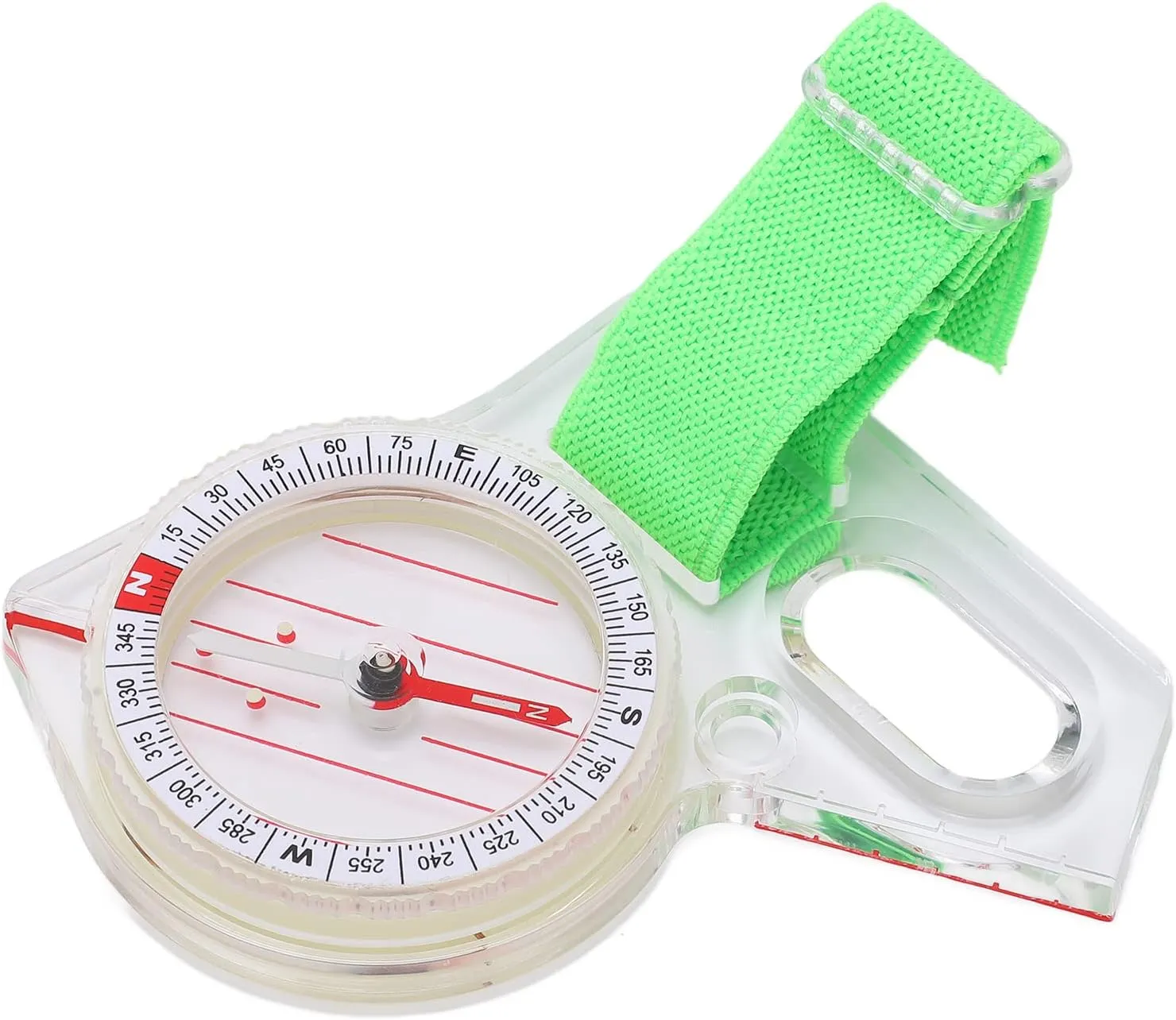 Ymiko Compass, Acrylic Compass Hiking Survival with Luminous Display for Car for Navigation
