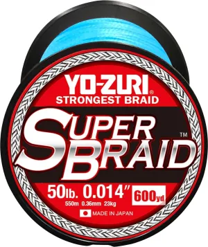 Yo-Zuri Superbraid 600 yd Floating Braid, Blue, 50 lb