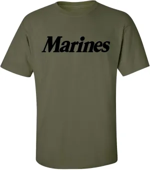 Youth Marines Short Sleeve T-Shirt in Military Green