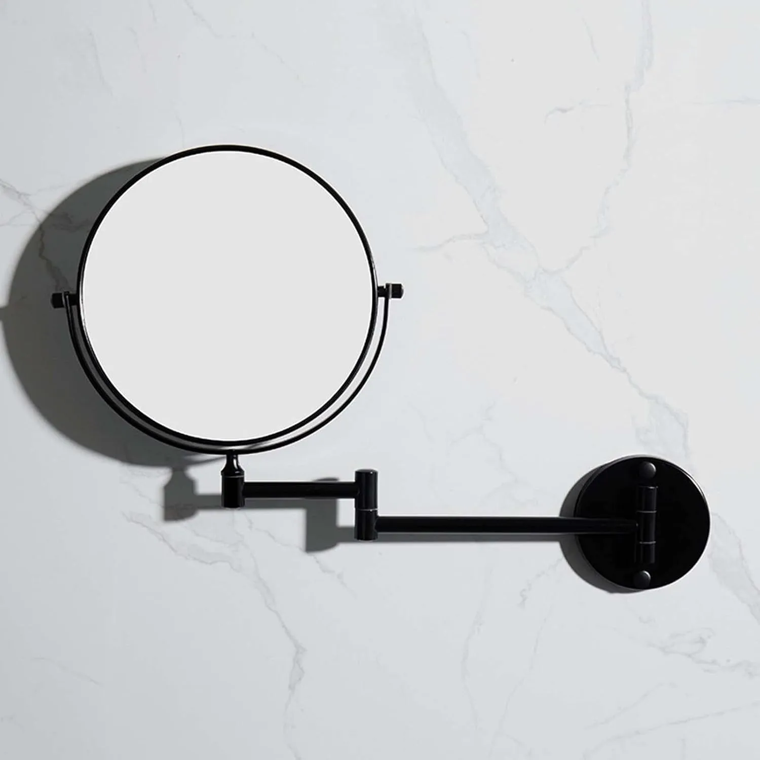 YSUEFIJO 1X/3X/5x/7x/10X Magnifying Vanity Mirror, Wall Mounted Makeup Vanity Mirror, Free Rotation Cosmetic Mirror, High-Definition Large Round Mirror, for Bathroom or Travel